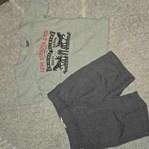 NWOT Levis Matching Shirt & Shorts